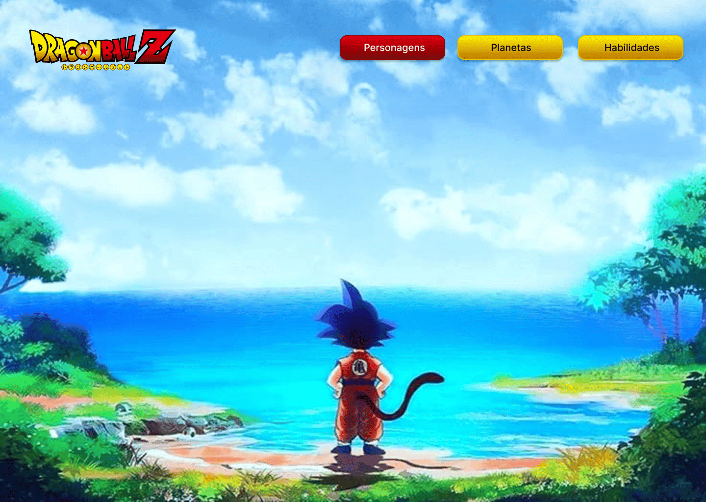 Dragon Ball App/Website Website imagem 1 Dragon Ball App/Website Website imagem 1