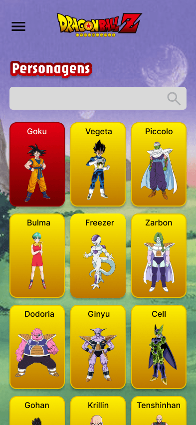 Dragon Ball App/Website App imagem 4 Dragon Ball App/Website App imagem 4